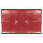 SAFAVIEH Liane Tufted Brown Bicast Leather Storage Bench - 30.1 x 18.1 x 17.7 - 30Wx18Dx18H