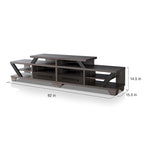 Mezu Contemporary Grey 80-inch 8-Shelf TV Console Furniture of America