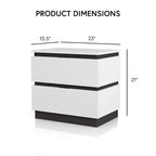 Conjira Modern White Wood 6-Piece Storage Platform Bedroom Set with USBs by Furniture of America