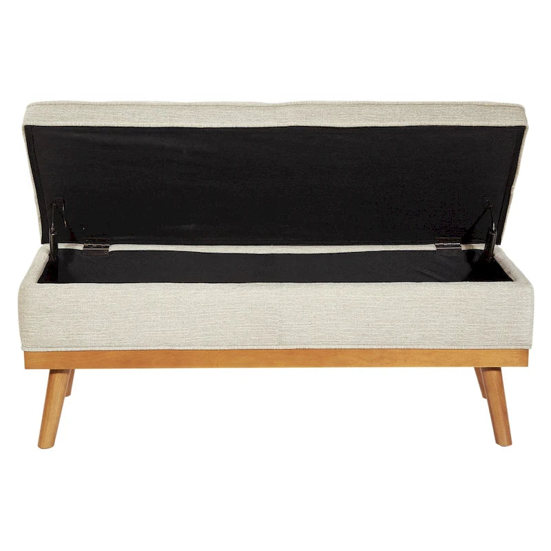 OS Home and Office Furniture Model Katheryn Storage Bench - Linen