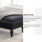 [New+Video] 58Velvet Chaise Lounge - 26.50 x 58.00 x 28.60