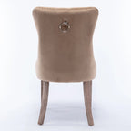 High-end Tufted Solid Wood Contemporary Velvet Upholstered Dining Chair