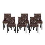 Cheney Tufted Dining Chairs (Set of 6) by Christopher Knight Home