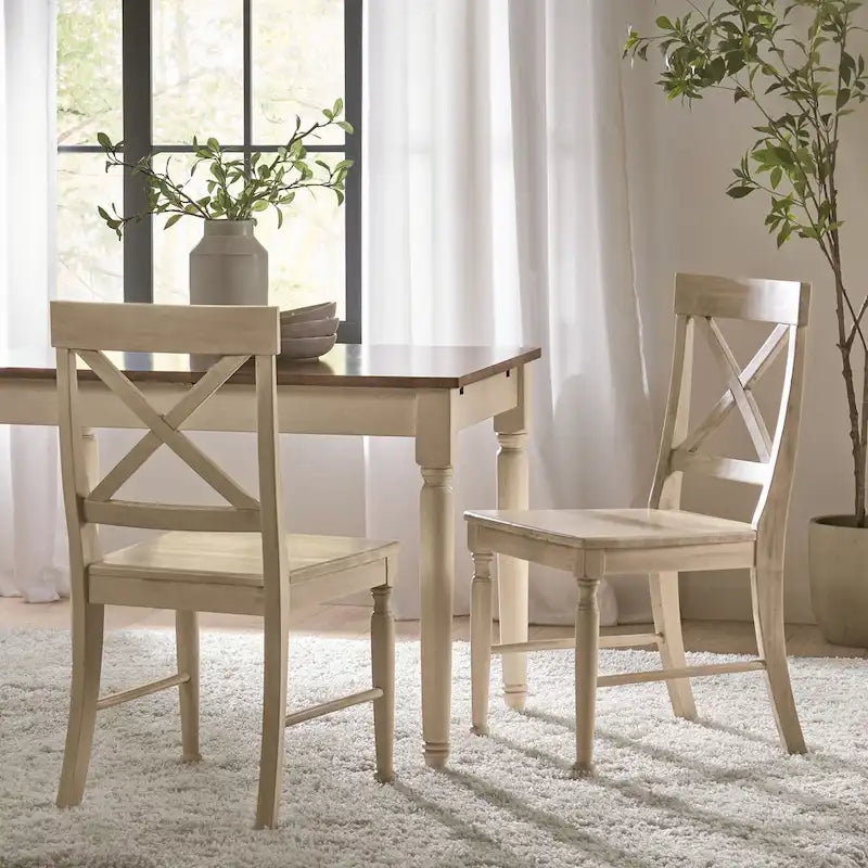 Rovie Acacia Wood Dining Chair (Set of 2) by Christopher Knight Home