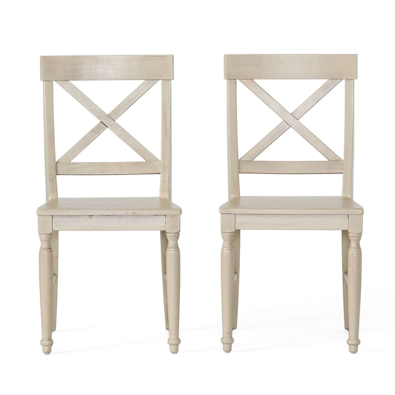 Rovie Acacia Wood Dining Chair (Set of 2) by Christopher Knight Home
