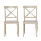 Rovie Acacia Wood Dining Chair (Set of 2) by Christopher Knight Home