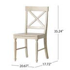 Rovie Acacia Wood Dining Chair (Set of 2) by Christopher Knight Home