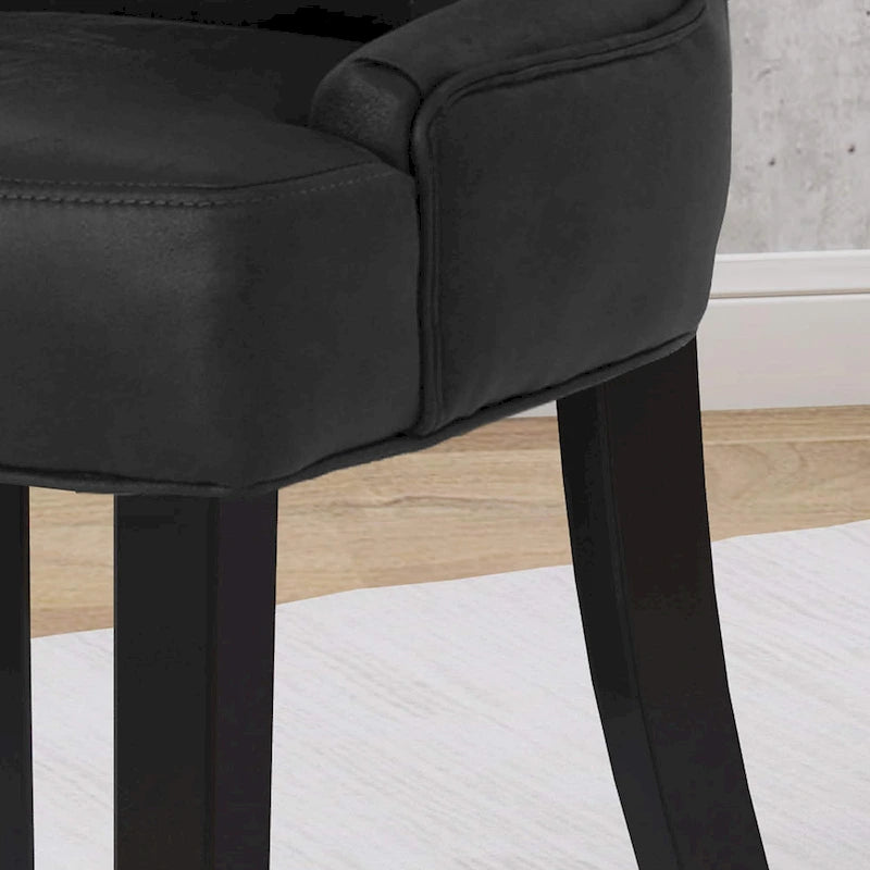 Hayden Traditional Microfiber Dining Chairs (Set of 2) by Christopher Knight Home