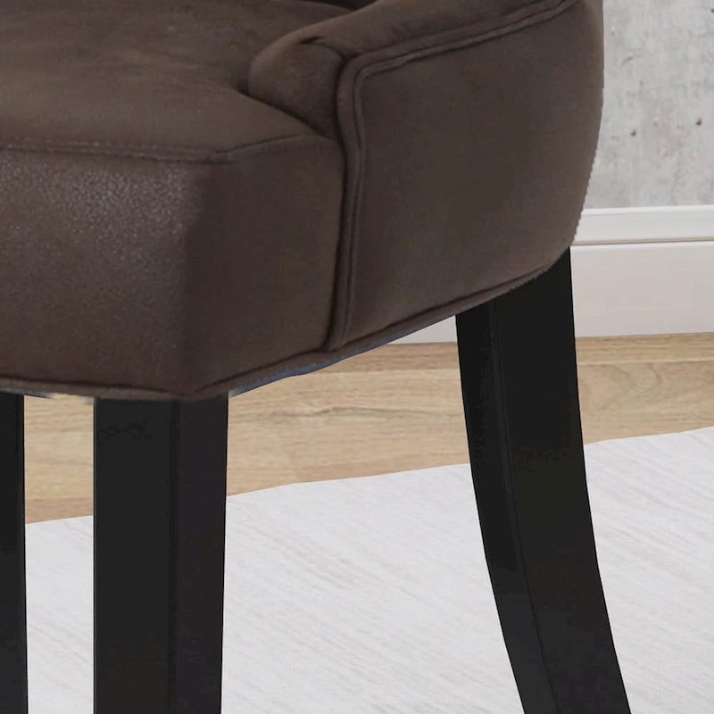 Hayden Traditional Microfiber Dining Chairs (Set of 2) by Christopher Knight Home