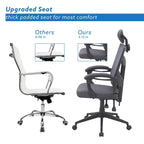 Adjustable Office Chair with Headrest Ergonomic Desk Chair High Back Mesh Office Chairs with Lumbar Support with Wheels