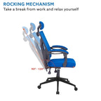 Adjustable Office Chair with Headrest Ergonomic Desk Chair High Back Mesh Office Chairs with Lumbar Support with Wheels