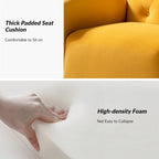 Abadiana Accent Tufted Chair with Metal Base by HULALA HOME