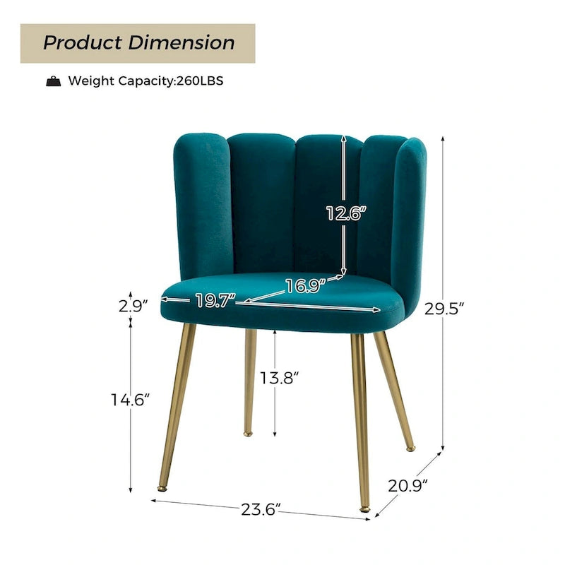 Anjela Side Chair with Tufted Back