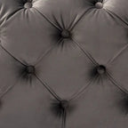 Glam Velvet Ottoman with Gold Legs