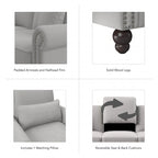 Coventry Accent Chair with Arms by Bush Furniture