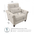 Coventry Accent Chair with Arms by Bush Furniture