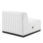 Conjure Channel Tufted Upholstered Fabric 4-Piece Sofa