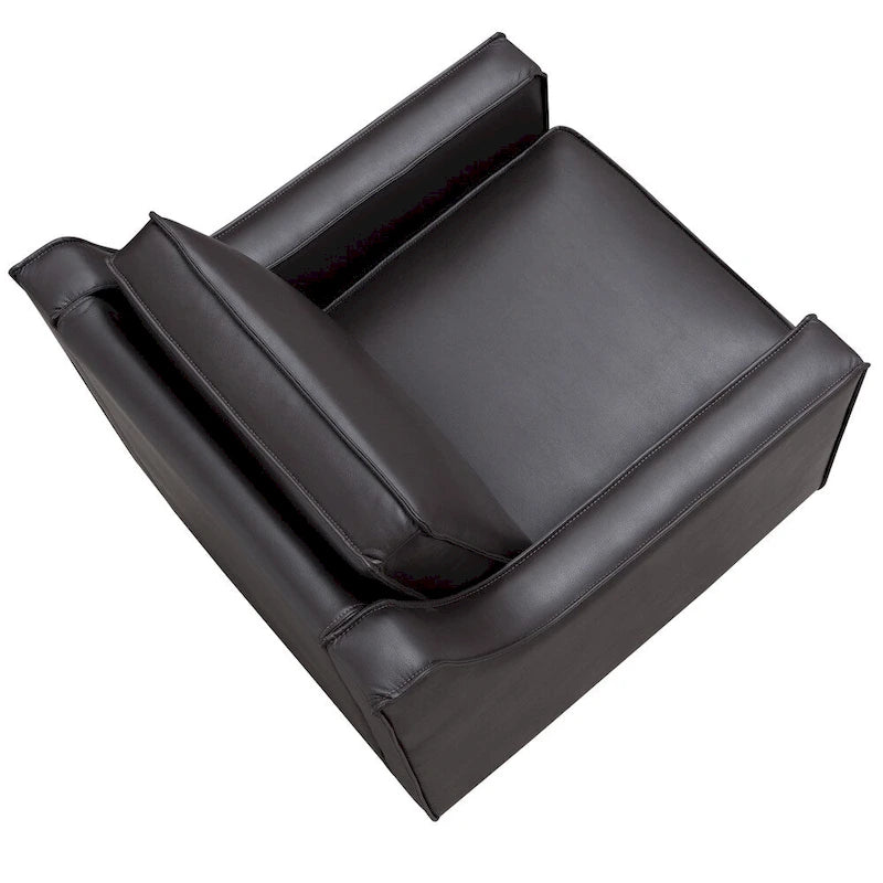 Furniture of America Kayn Contemporary Vinyl Padded Club Chair