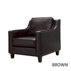 Furniture of America Kayn Contemporary Vinyl Padded Club Chair