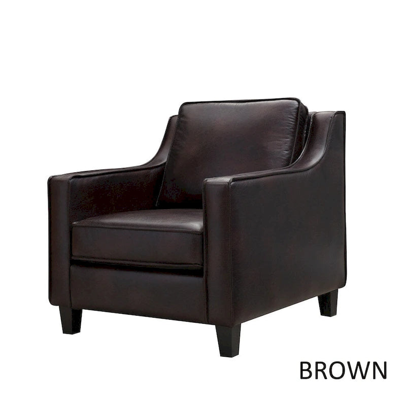 Furniture of America Kayn Contemporary Vinyl Padded Club Chair