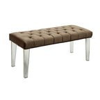 Bral Contemporary Fabric Tufted Accent Bench by Furniture of America