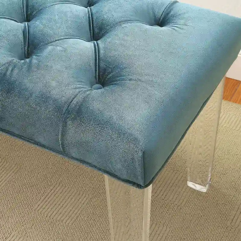 Bral Contemporary Fabric Tufted Accent Bench by Furniture of America
