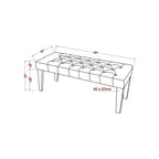 Bral Contemporary Fabric Tufted Accent Bench by Furniture of America