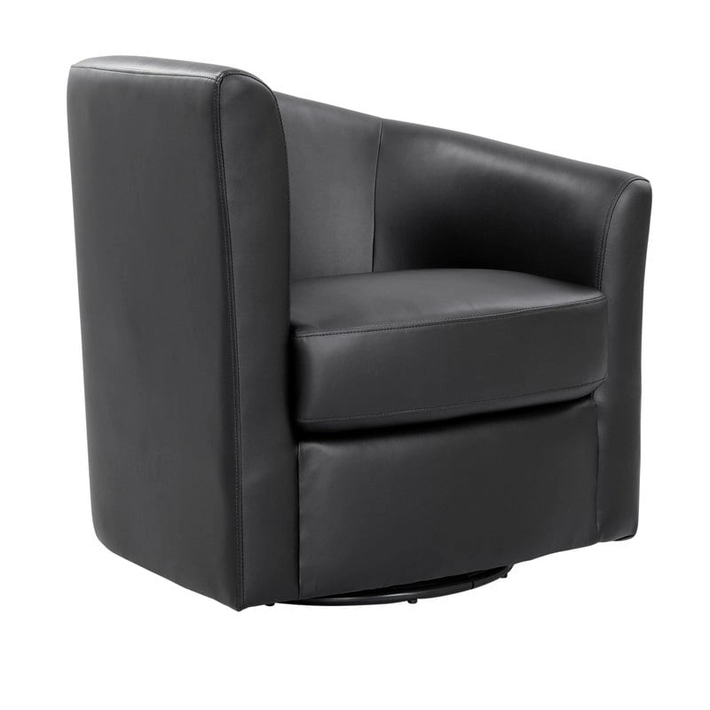 Grafton Soraya 360 Swivel Accent Chair Faux Leather