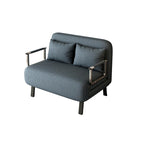 Convertible Tri-Fold Sofa Bed with Adjustable Backrest & Pillow