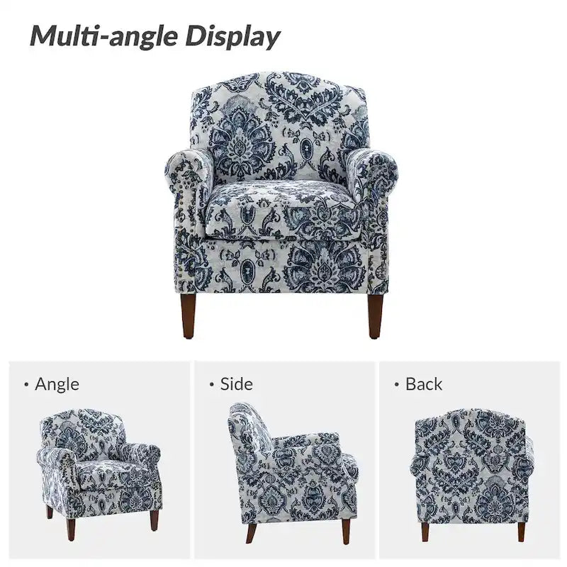 Giampiero Living Room Armchair with Nailhead Trims Set of 2 by HULALA HOME