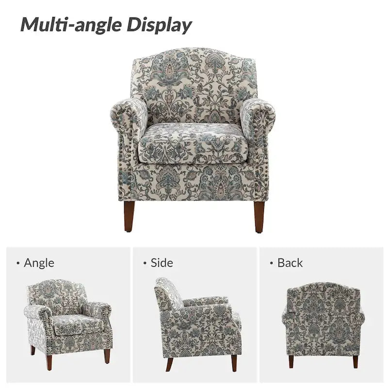 Giampiero Living Room Armchair with Nailhead Trims Set of 2 by HULALA HOME