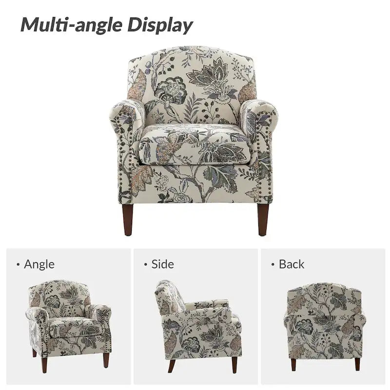 Giampiero Living Room Armchair with Nailhead Trims Set of 2 by HULALA HOME