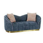 Modern Living Room Set Accent Armchair With Loveseat 4-Seater Sofa