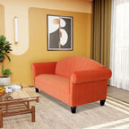 Coast to Coast Sofas Traditional 3 Seater Sofa Velvet Solid Wood Frame Upholstered