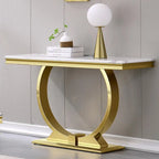 Modern Console Tables With Metal U Base and Gloss texture top