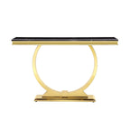 Modern Console Tables With Metal U Base and Gloss texture top