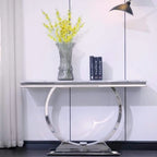 Modern Console Tables With Metal U Base and Gloss texture top