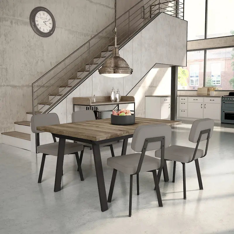 Amisco Clarkson Upholstered Dining Chair with Metal Legs