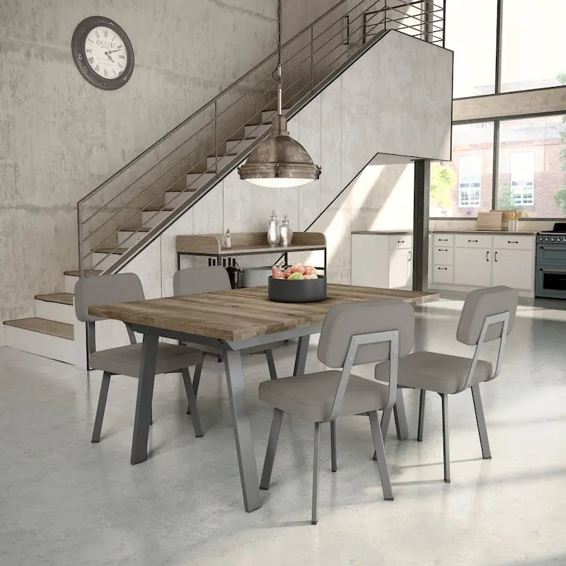 Amisco Clarkson Upholstered Dining Chair with Metal Legs