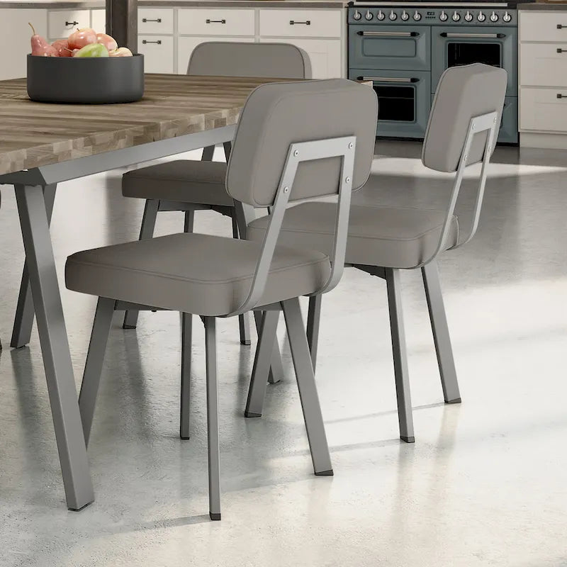 Amisco Clarkson Upholstered Dining Chair with Metal Legs