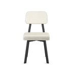 Amisco Clarkson Upholstered Dining Chair with Metal Legs