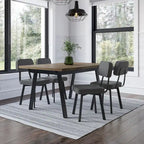 Amisco Clarkson Upholstered Dining Chair with Metal Legs
