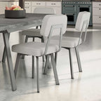Amisco Clarkson Upholstered Dining Chair with Metal Legs