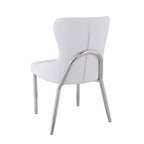 Somette Ema White Wing Back Side Chair (Set of 2)