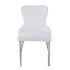 Somette Ema White Wing Back Side Chair (Set of 2)