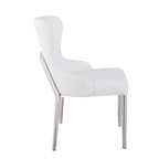 Somette Ema White Wing Back Side Chair (Set of 2)