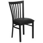 School House Back Metal Restaurant Chair - 17.25W x 18.75D x 34.75H - 17.25W x 18.75D x 34.75H