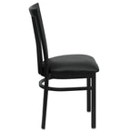 School House Back Metal Restaurant Chair - 17.25W x 18.75D x 34.75H - 17.25W x 18.75D x 34.75H