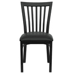 School House Back Metal Restaurant Chair - 17.25W x 18.75D x 34.75H - 17.25W x 18.75D x 34.75H