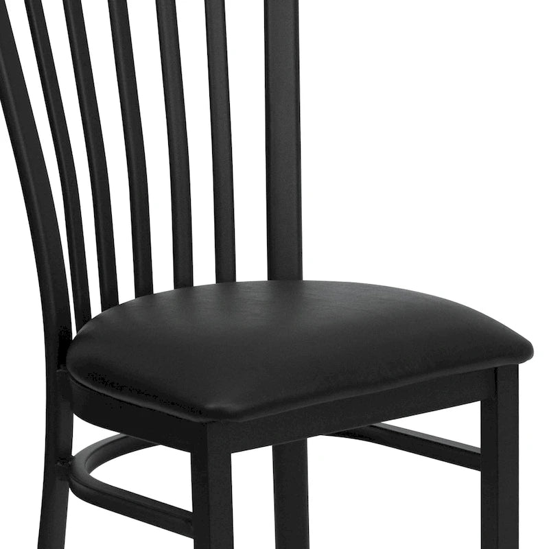 School House Back Metal Restaurant Chair - 17.25W x 18.75D x 34.75H - 17.25W x 18.75D x 34.75H